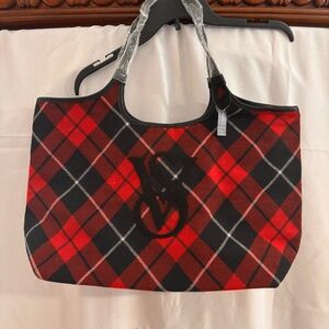 Victoria’s Secret plaid tote bag new